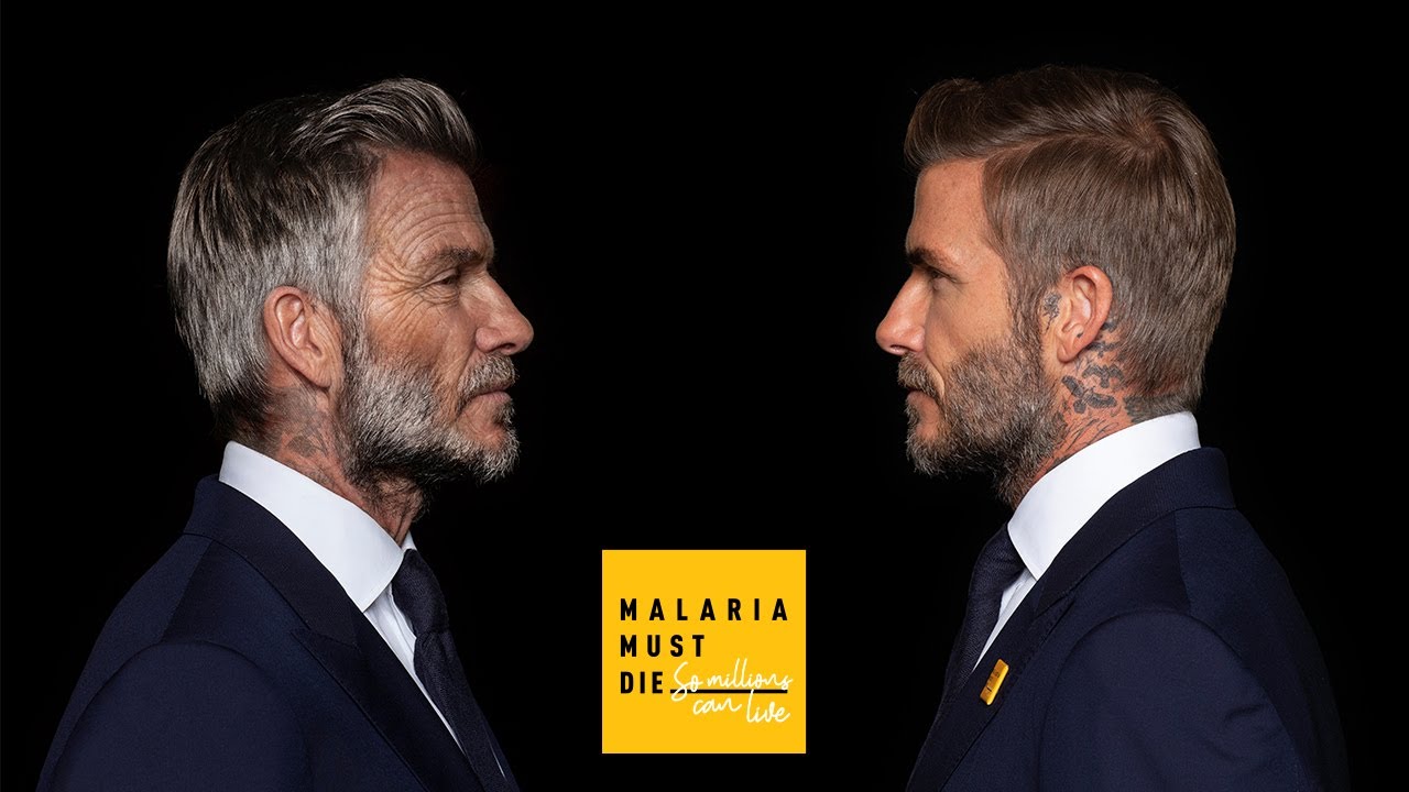 David Beckham digitalmente tenía 70 años haciendo campaña para combatir la malaria