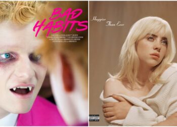 Escena musical: canciones de Ed Sheeran, Billie Eilish, Ariana Grande