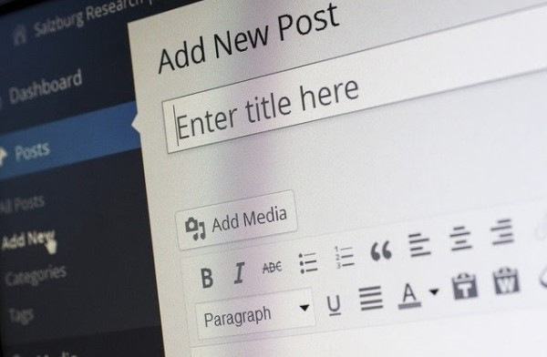 Wordpress interface