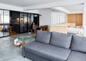 The Chic Home: diseño plano apto para pareja felina y sus cinco gatos