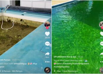 El extraño encanto de los videos de limpieza de piscinas