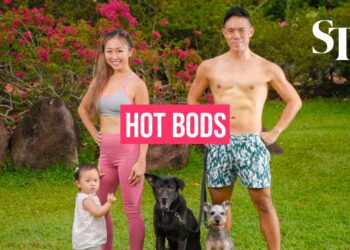 Hot Bods: uno hace ejercicio con su hija, otro camina con perros de compañía