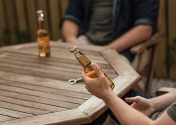cerveza con amigos