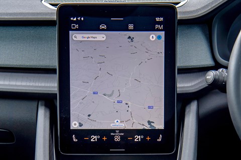 Mapa del sistema operativo Android Automotive
