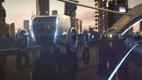 Goodyear Aero concepto de volante volante conducción de automóviles en realidad virtual