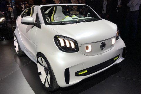 Concepto Smart Forease+ en el Salón del Automóvil de Ginebra 2019 - vista frontal