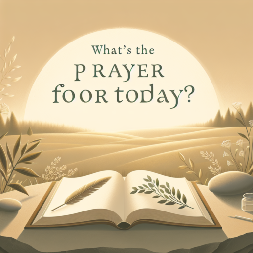 ¿Qué oración para el día de hoy?