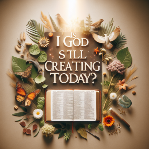 ¿Dios sigue creando hoy?