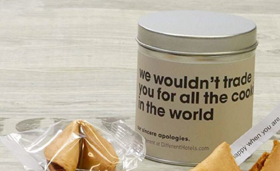 Galletas de la fortuna en cajas personalizadas